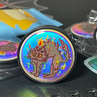 Image 2 of HellCat Holo-glow Phone Pop Grip