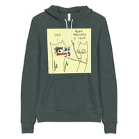 Image 7 of more mascara Unisex hoodie 