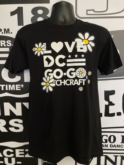 Image of LOVE DC GOGO MITCHCRAFT "Bloomer" Black T-shirt