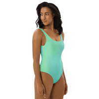Image 3 of One-Piece Swimsuit (aqua)