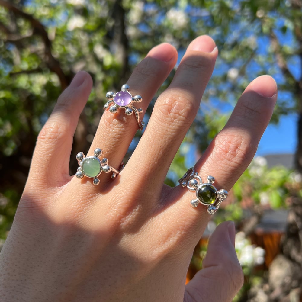 bubble flower ring