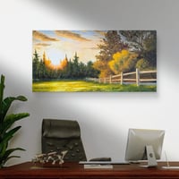 <h2>Taking the Back Road Home </h2> <br />Original Artwork <br />12 x 24 <br />Oil on Canvas