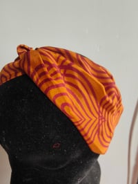 Image 4 of Turban Head Band- recycled sari fabric Rust