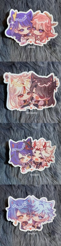 Image 3 of Genshin Impact Couple Stickers