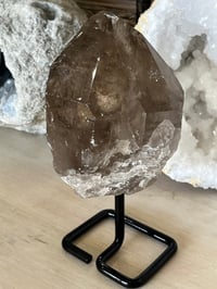 Image 15 of Golden Rutile Smoky Quartz Natural Point On Stand #2664