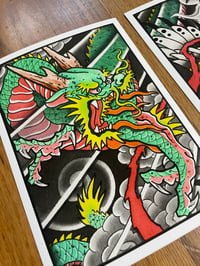Image 3 of 5x7 Eagle and Dragon print set 