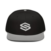Image 1 of Monogram Snapback Hat - Black/Grey