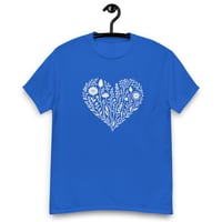 Image 6 of Unisex classic tee, Wildflower Heart T-Shirt | Minimal Floral Heart Graphic Tee