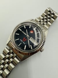 Image 6 of Rado Purple Horse Day Date Black Dial Stainless Steel Automatic Men’s Watch