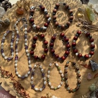 Image 1 of Crystal, Pearl & Wood Bracelets