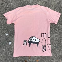 Image 2 of victim piano man music schizo shirt Medium
