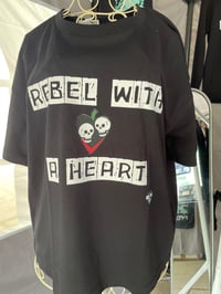Image 2 of ‘REBEL WITH A HEART’ box tee