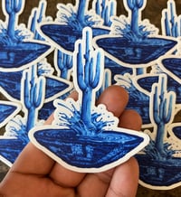 Image 3 of "Land and Water" Die Cut Sticker