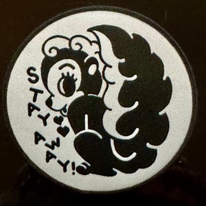 Image of STAY AWAY 3” woven patch