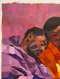 Image 4 of The Sun And The Moon - 24x30" Acrylic on canvas