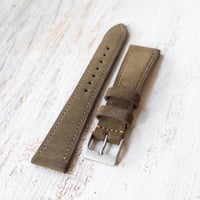 Image 1 of 20mm Hunter Green Suede Strap