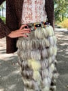 GREEN SAGE FRINGES SKIRT