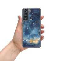 Image 17 of Celestial Constellation Night Sky Stars and Clouds Painting Clear Case for Samsung®