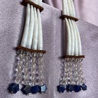 Image 8 of Tiered Dentalium earrings 