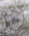 Peridot & pearl necklace