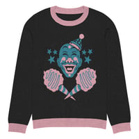 Image 10 of Psycho Clown Pink and Blue Knitted crew neck sweater