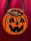 1 LEFT Neon Orange Smile Now Cry Later Bag