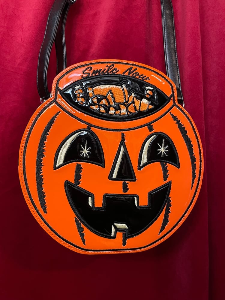 1 LEFT Neon Orange Smile Now Cry Later Bag