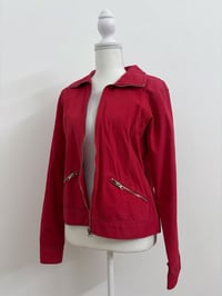 Image 2 of 00s Red denim jacket // M 