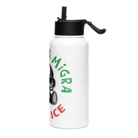 Image 3 of Chinga La Migra, FUCK ICE, Stainless steel water bottle with a straw lid