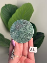 Image 1 of CHOOSE YOUR OWN MOSS AGATE DISK -INDIA- LOT 2