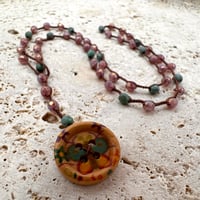 Image 1 of Boho Butterfly Button Necklace