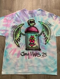 Image 6 of 1/1 Airbrush Tshirt on a 2XL Tie Dye Tshirt