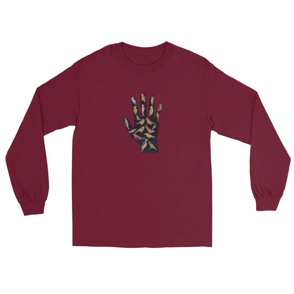 Image of HAND OF BIRDS LONG SLEEVE SHIRT