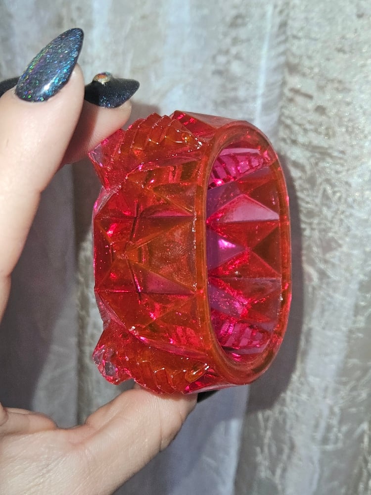 Image of Art Deco Open Salt Cellar Replica: Magenta