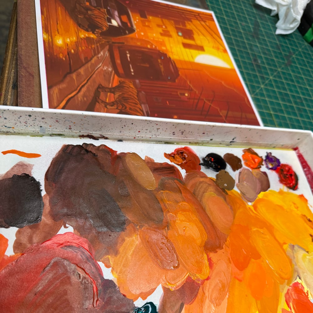 Image of -tiger, tiger, unchained melodies- (study)