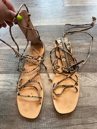 Image 2 of Zara snakeskin sandals 