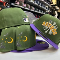 Image 3 of New Era 59Fifty Spider Web Rifle Green / Purple 