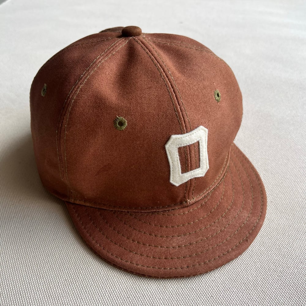 Image of Kakishibu Dyed Canvas Ball Cap 005