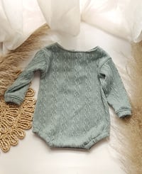 Image 3 of Photoshooting boys bodysuit |  Ari | sage | 12-15 months | 18-24 months