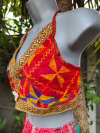 Image 14 of Bralette halter top red and shells