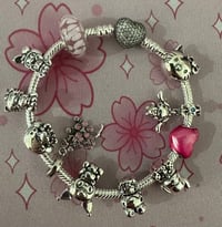 Image 1 of Sterling silver kawaii charm bracelet 