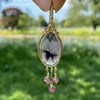 Halo Amethyst Pendant in 14KGF