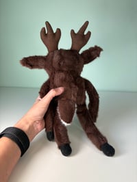 Image 4 of Medium Minky Weighted Reindeer