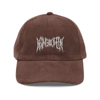 Image 4 of BAAO Metal Logo Corduroy Cap