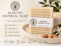 Image 2 of Almond Oatmeal Gentle Complexion Bar