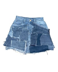 Image 1 of Patchwork  Denim Shorts
