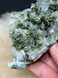 Image 5 of Epidote On Quartz Crystal Specimen #2102