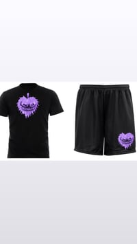 Mizzle purple bling Shorts set 