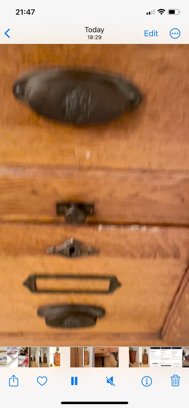 Edwardian Oak Filing Drawers