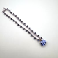 Image 3 of Light Blue & Purple Elephant Car Charm